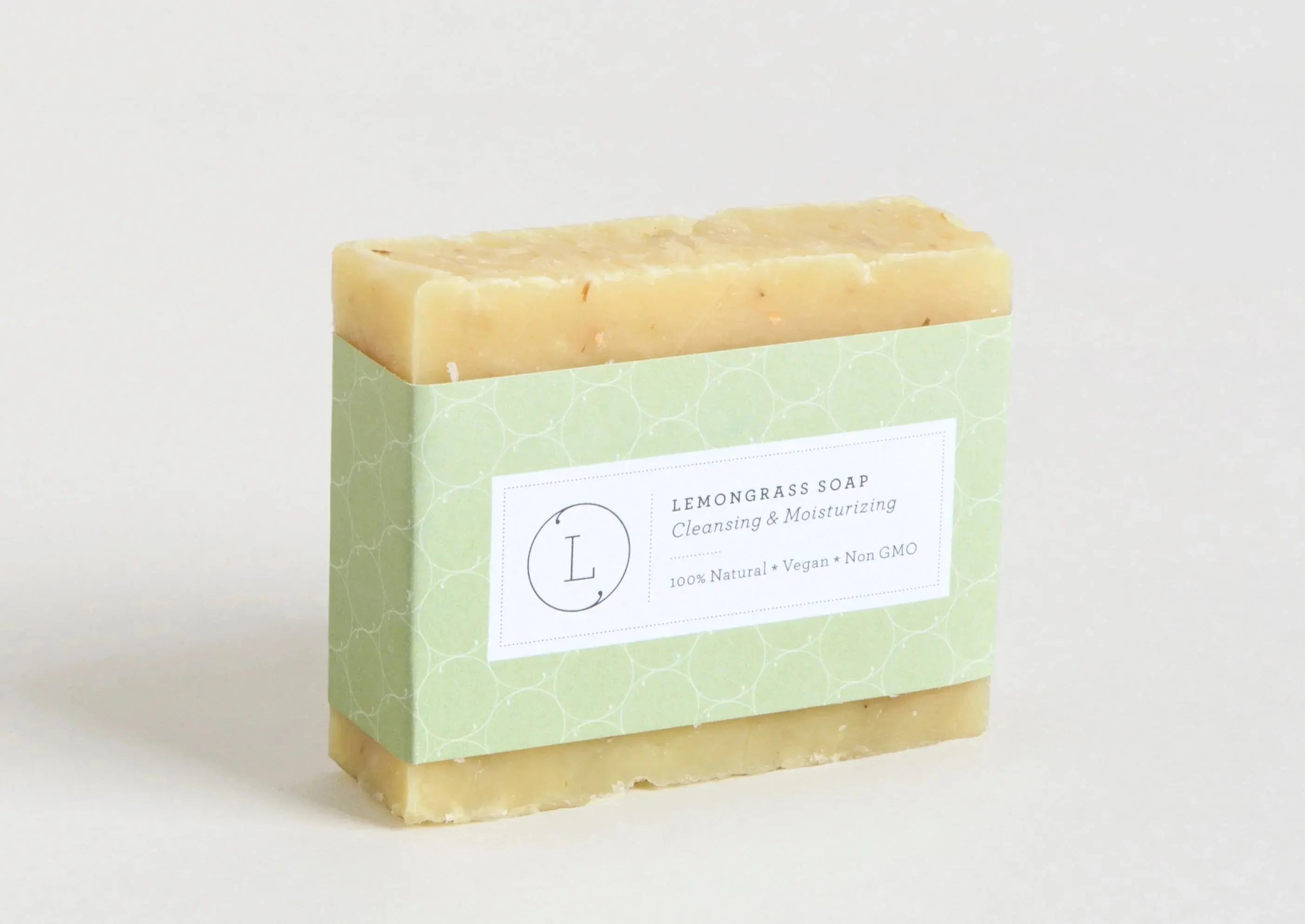 Lemongrass soap bar, natural vegan bath essential with cleansing & moisturizing properties, cozy home decor