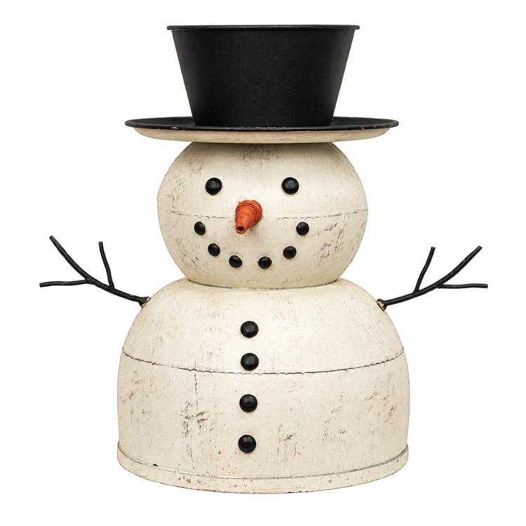 <h2>EVERY FAMILIAR SNOWMAN DETAIL, IN METAL</h2>