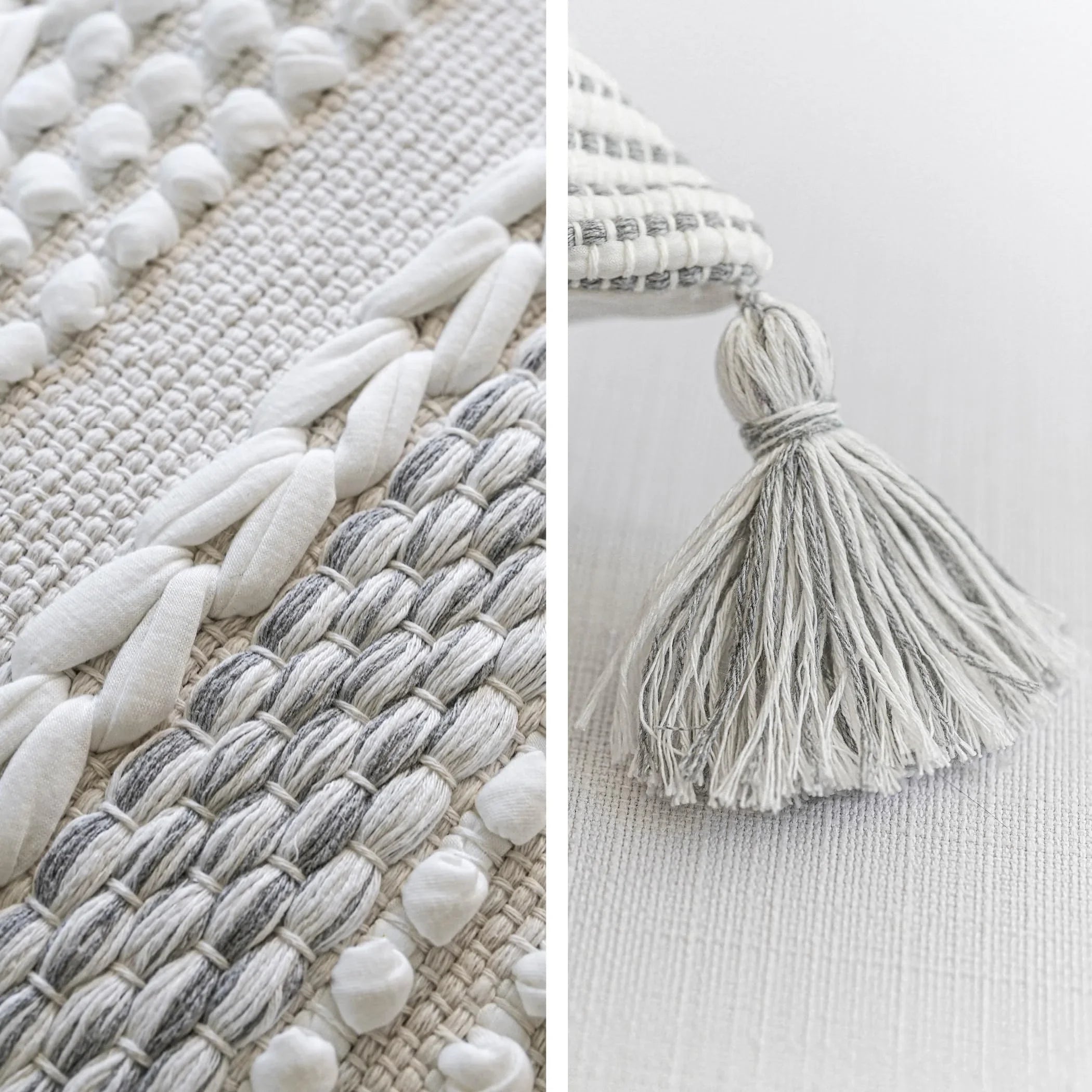 Cream Decorative Lumbar Pillow Cover – 14" x 36" - KJ Cozy Designs