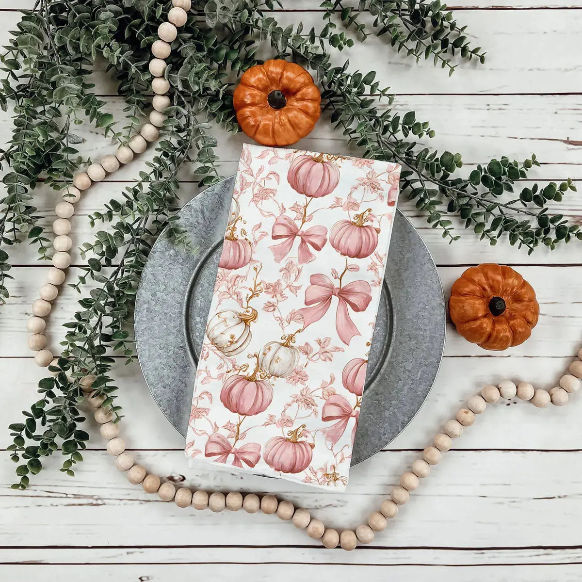 Pink Pumpkins Kitchen Towel Gia Roma Pink Pumpkins Kitchen Towel Gia Roma