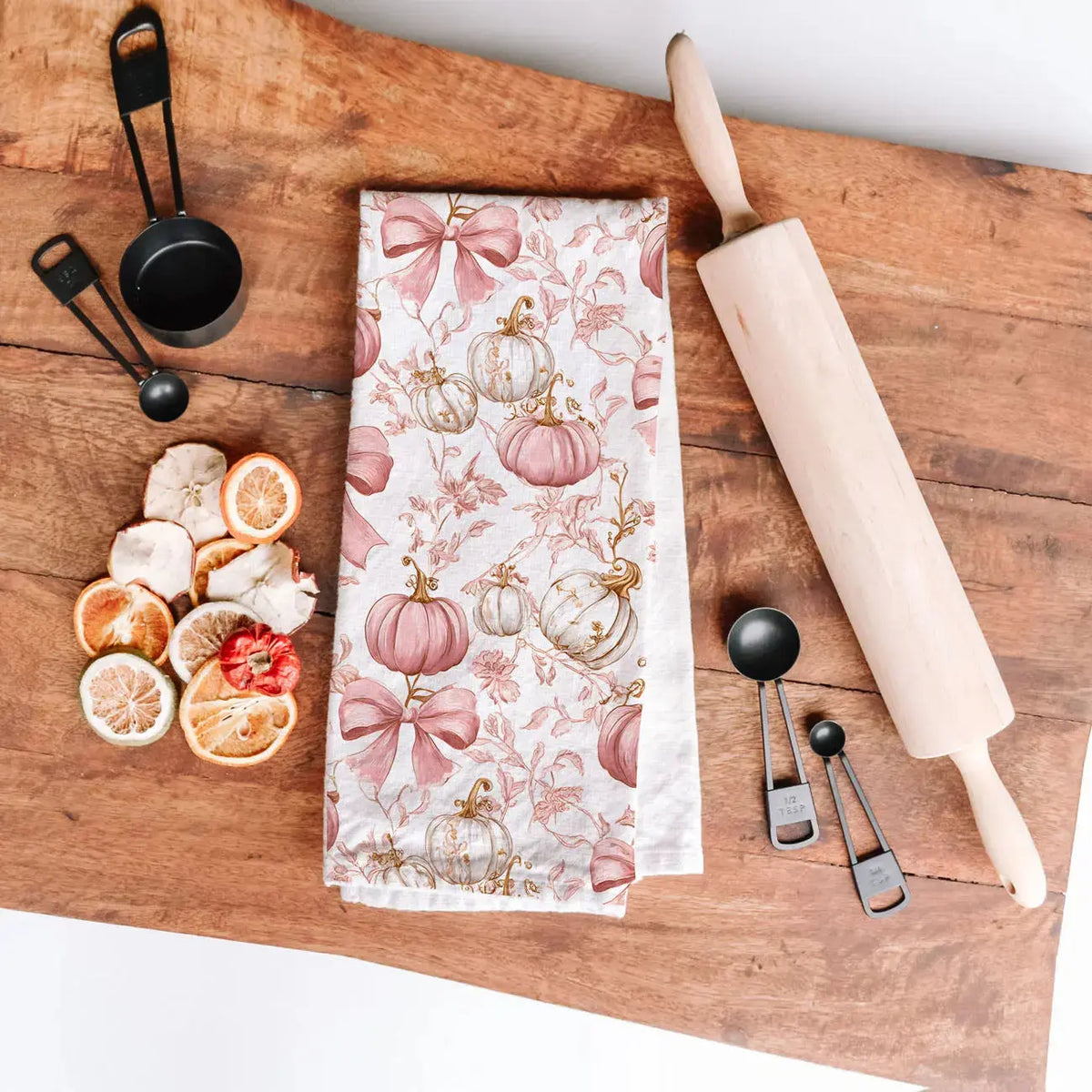 Pink Pumpkins Kitchen Towel Gia Roma Pink Pumpkins Kitchen Towel Gia Roma