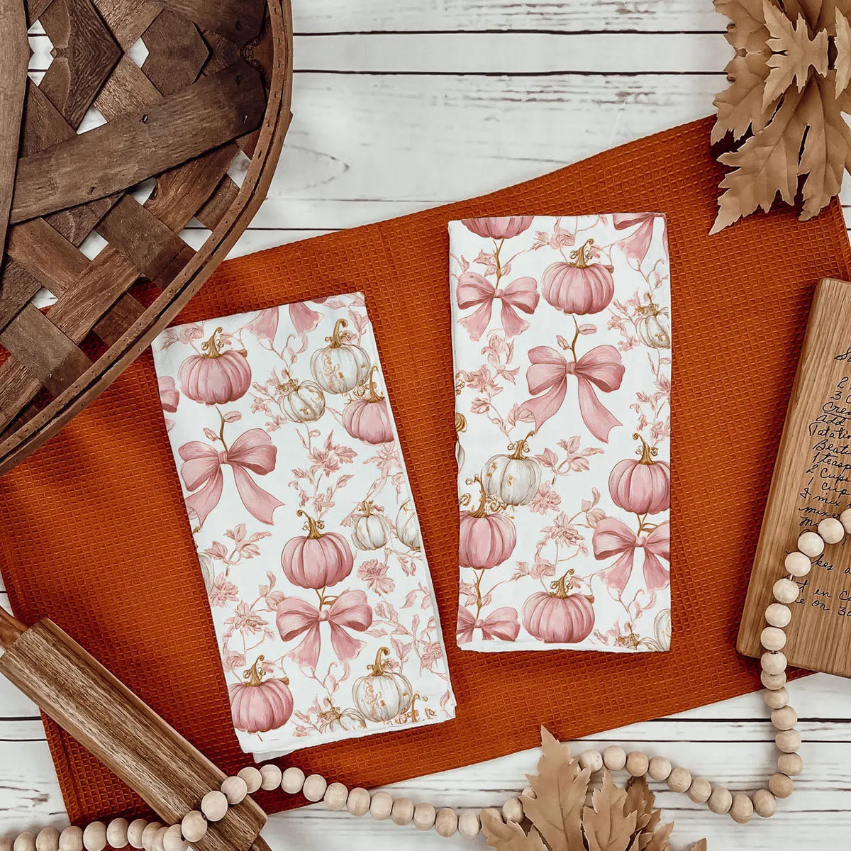 Pink Pumpkins Kitchen Towel Gia Roma Pink Pumpkins Kitchen Towel Gia Roma