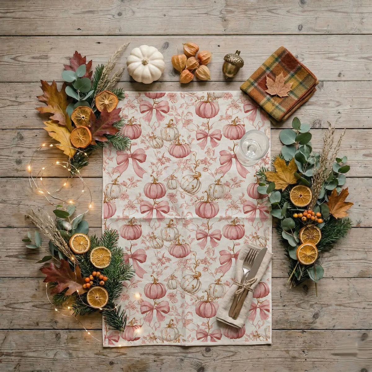 Pink Pumpkins Kitchen Towel Gia Roma Pink Pumpkins Kitchen Towel Gia Roma