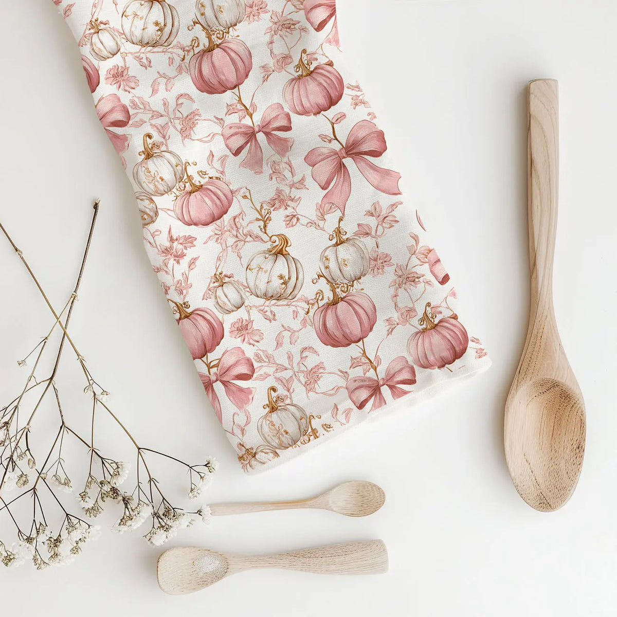 Pink Pumpkins Kitchen Towel Gia Roma Pink Pumpkins Kitchen Towel Gia Roma