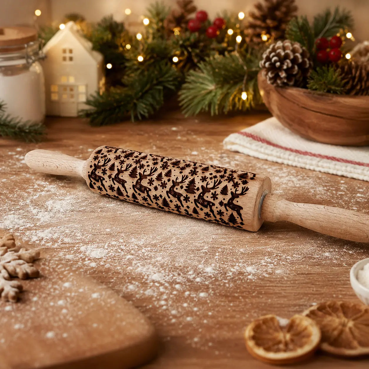 Christmas Rolling Pin Set | 10 Styles Gia Roma Christmas Rolling Pin Set | 10 Styles Gia Roma