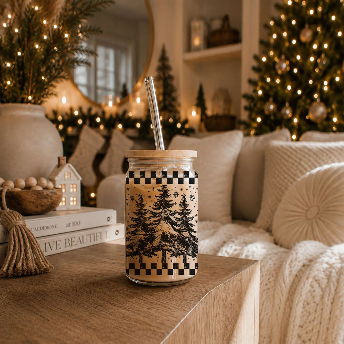 Retro Christmas Tree 17oz