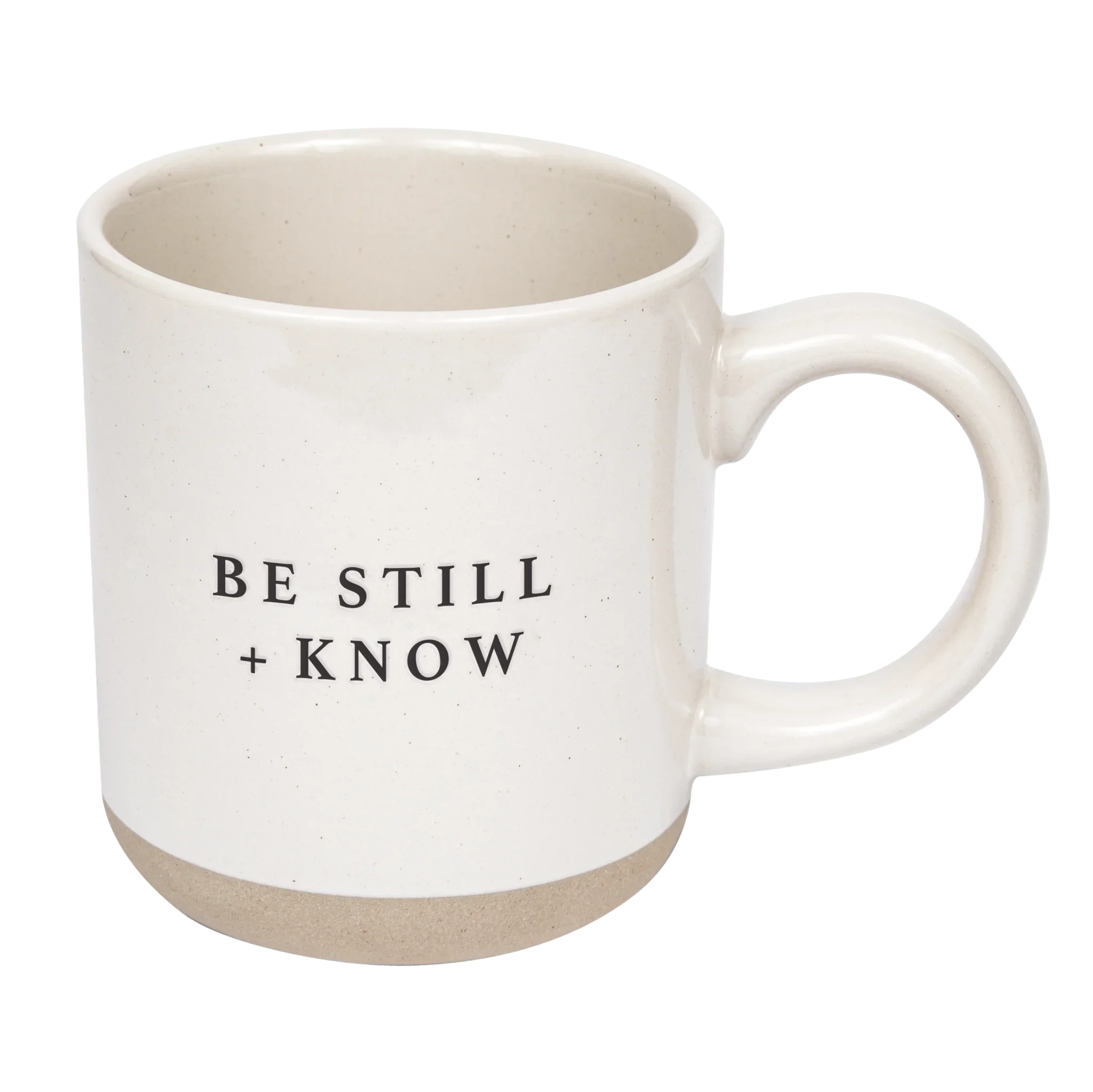 Be Still and Know 14oz. Stoneware Coffee Mug - KJ Cozy Designs