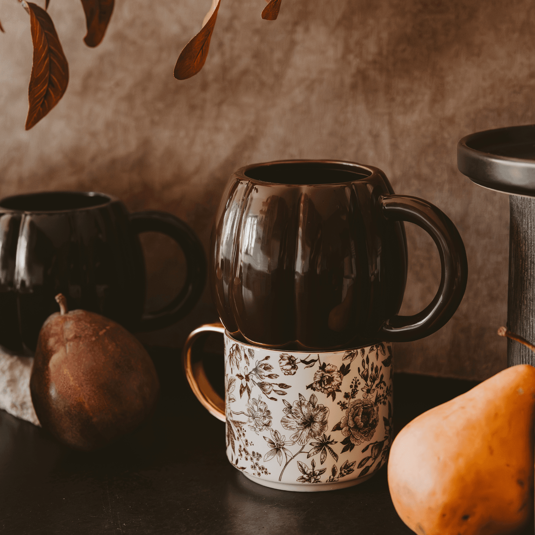 Brown Pumpkin 19 oz Figural Coffee Mug Sweet Water Decor Brown Pumpkin 19 oz Figural Coffee Mug Sweet Water Decor