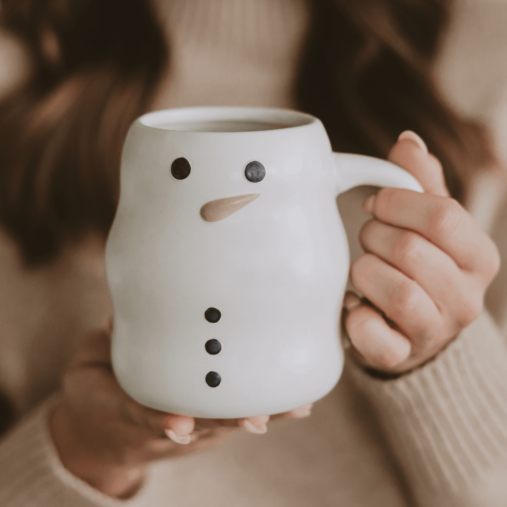 Snowman 21 oz Figural Coffee Mug Sweet Water Decor Snowman 21 oz Figural Coffee Mug Sweet Water Decor