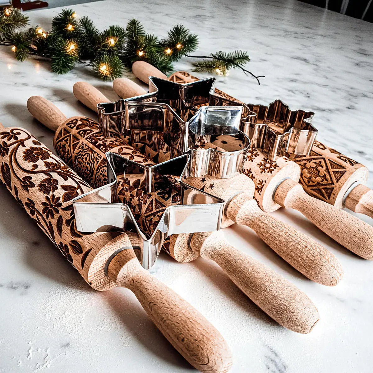 Christmas Rolling Pin Set | 10 Styles Gia Roma