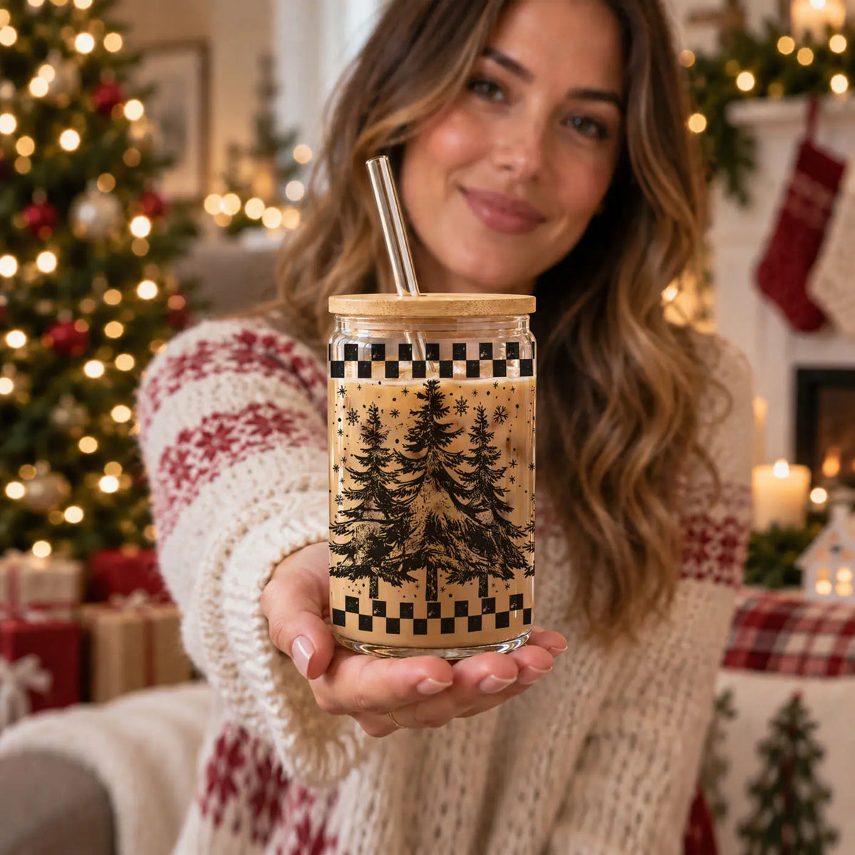 Retro Christmas Tree 17oz