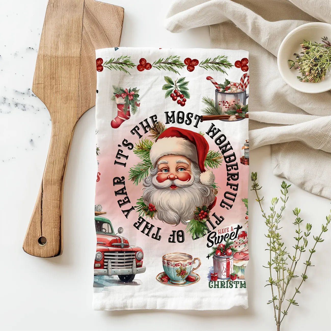 Vintage Christmas Kitchen Towel Gia Roma Vintage Christmas Kitchen Towel Gia Roma