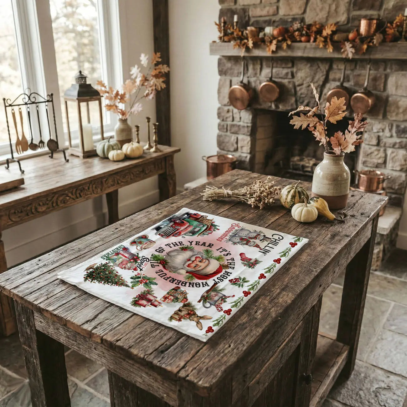 Vintage Christmas Kitchen Towel Gia Roma Vintage Christmas Kitchen Towel Gia Roma