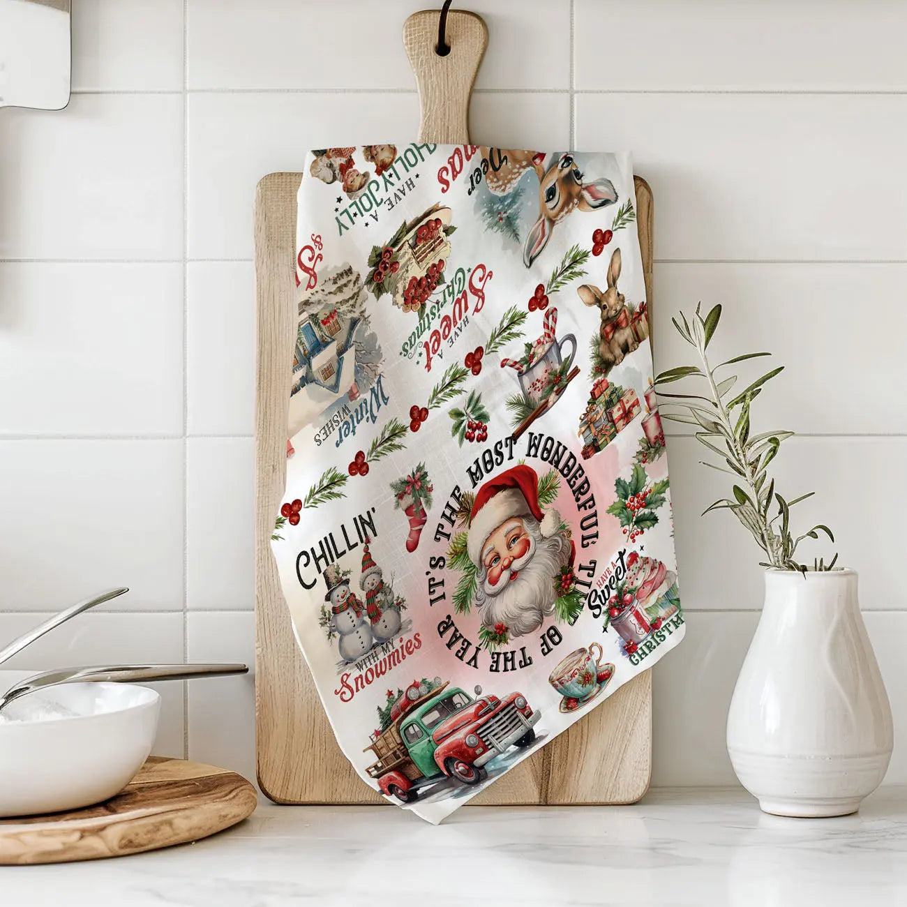 Vintage Christmas Kitchen Towel Gia Roma Vintage Christmas Kitchen Towel Gia Roma