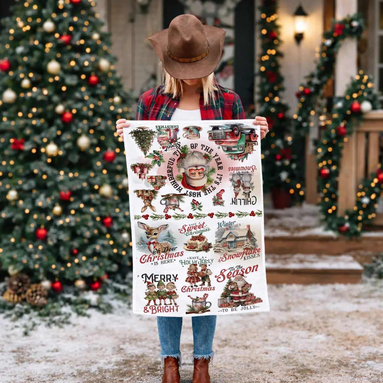 Vintage Christmas Kitchen Towel Gia Roma Vintage Christmas Kitchen Towel Gia Roma