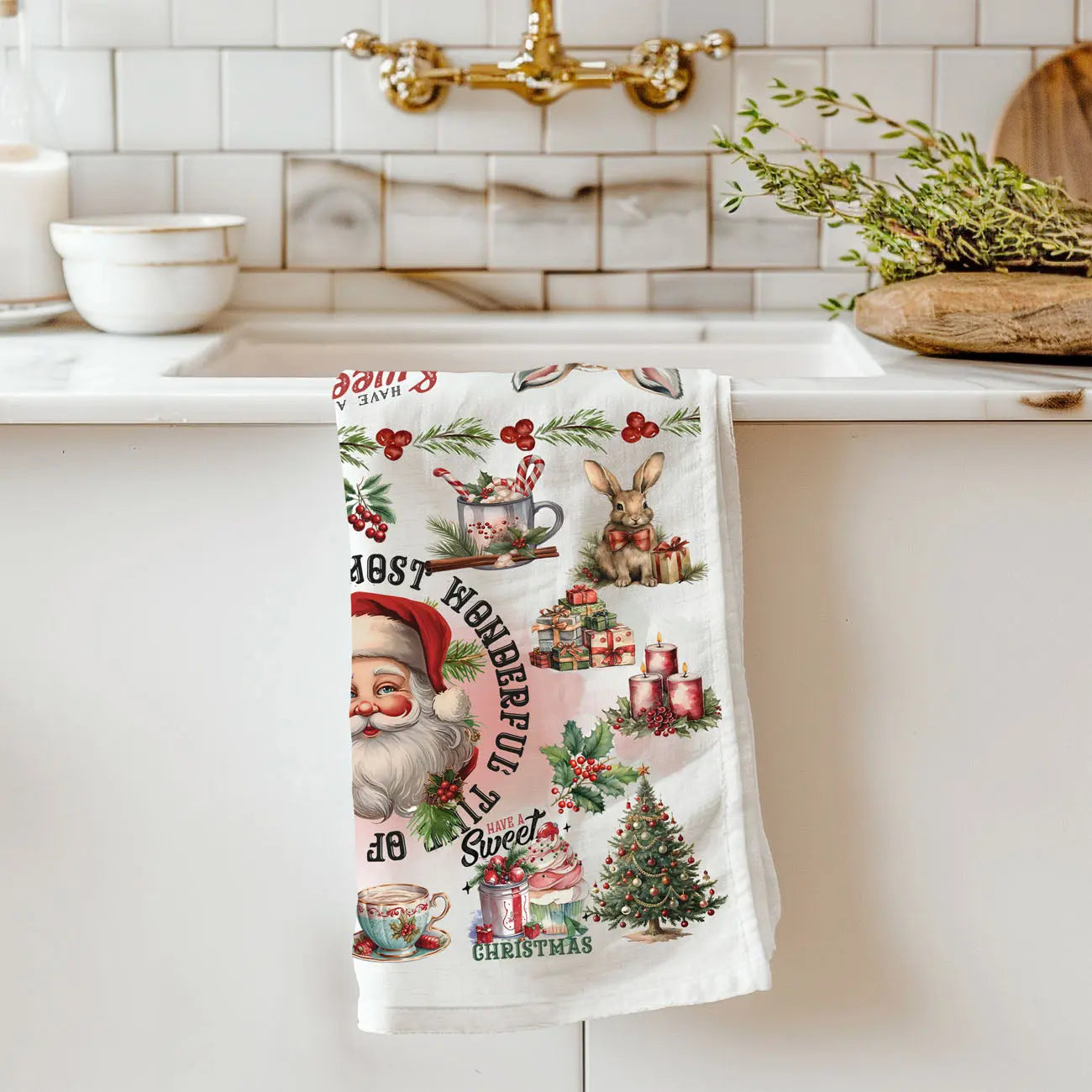 Vintage Christmas Kitchen Towel Gia Roma Vintage Christmas Kitchen Towel Gia Roma