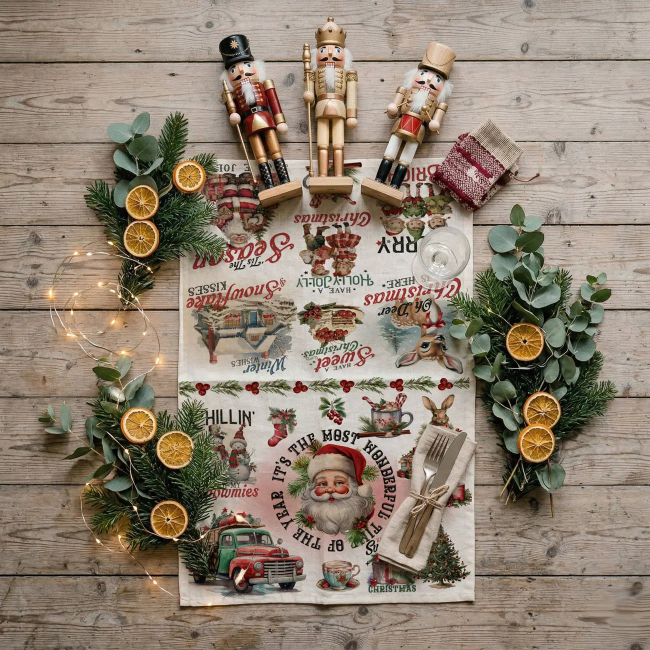 Vintage Christmas Kitchen Towel Gia Roma Vintage Christmas Kitchen Towel Gia Roma
