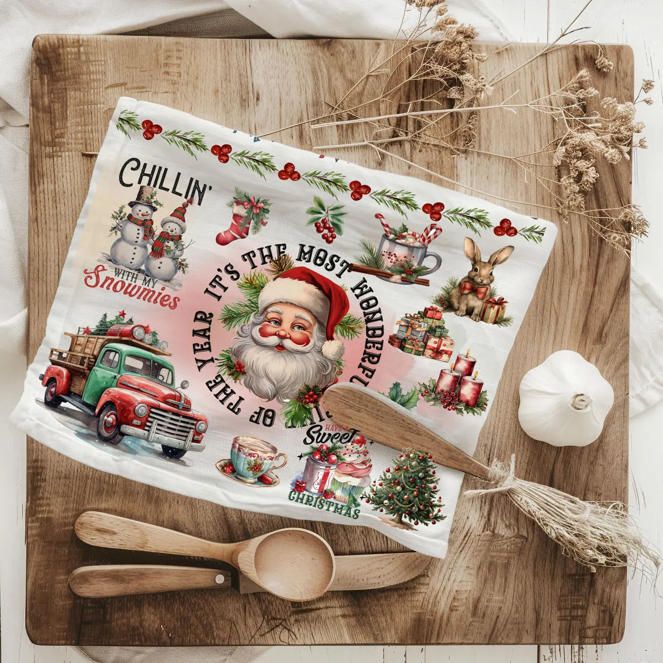 Vintage Christmas Kitchen Towel Gia Roma Vintage Christmas Kitchen Towel Gia Roma