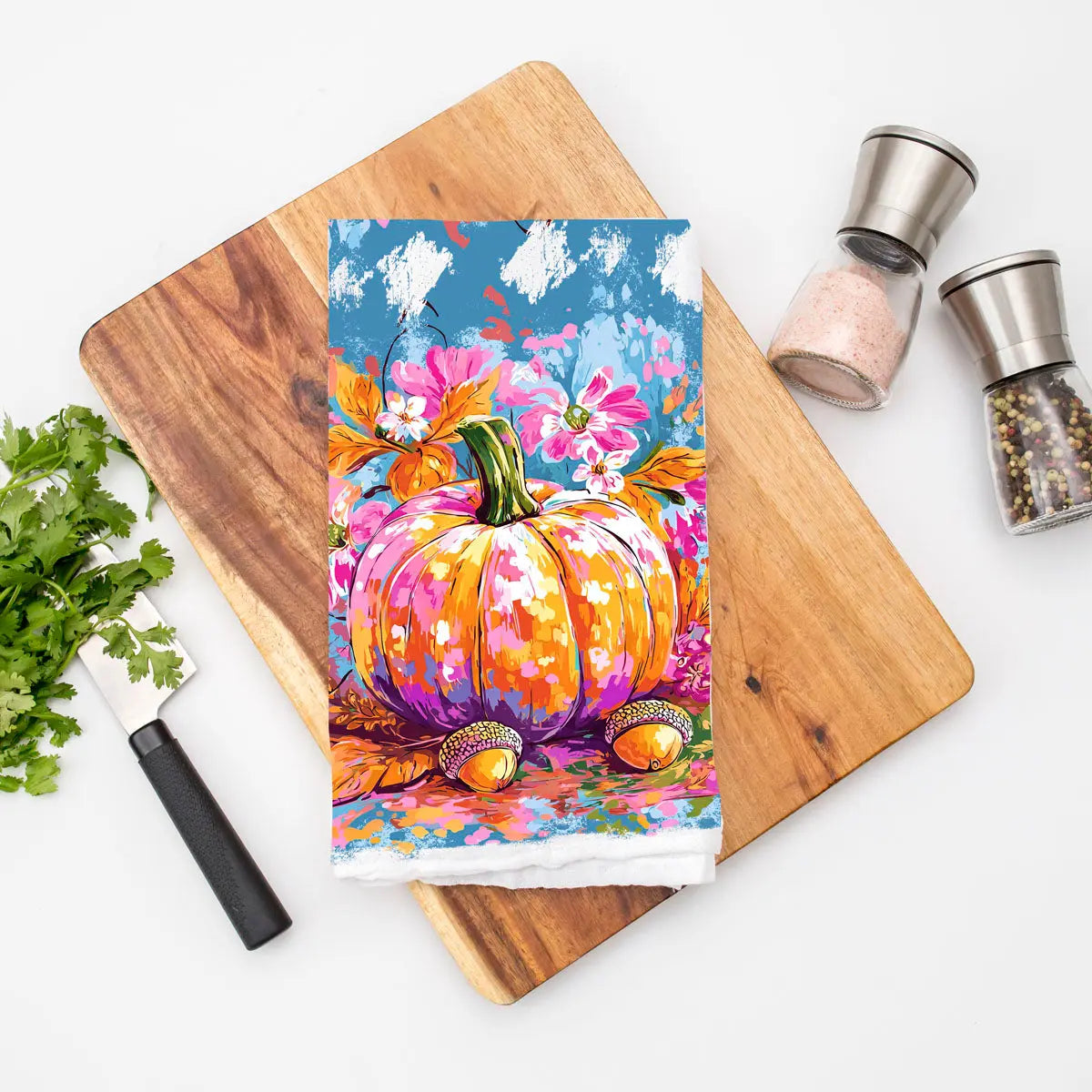 Painted Pumpkin Kitchen Towel Gia Roma Painted Pumpkin Kitchen Towel Gia Roma