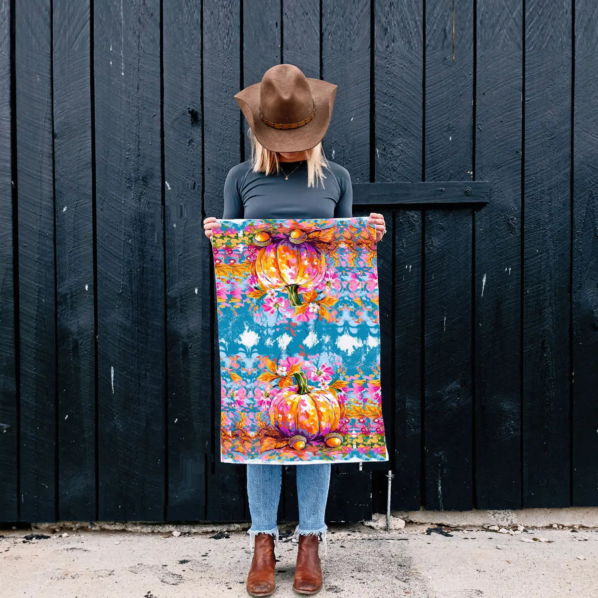Painted Pumpkin Kitchen Towel Gia Roma Painted Pumpkin Kitchen Towel Gia Roma