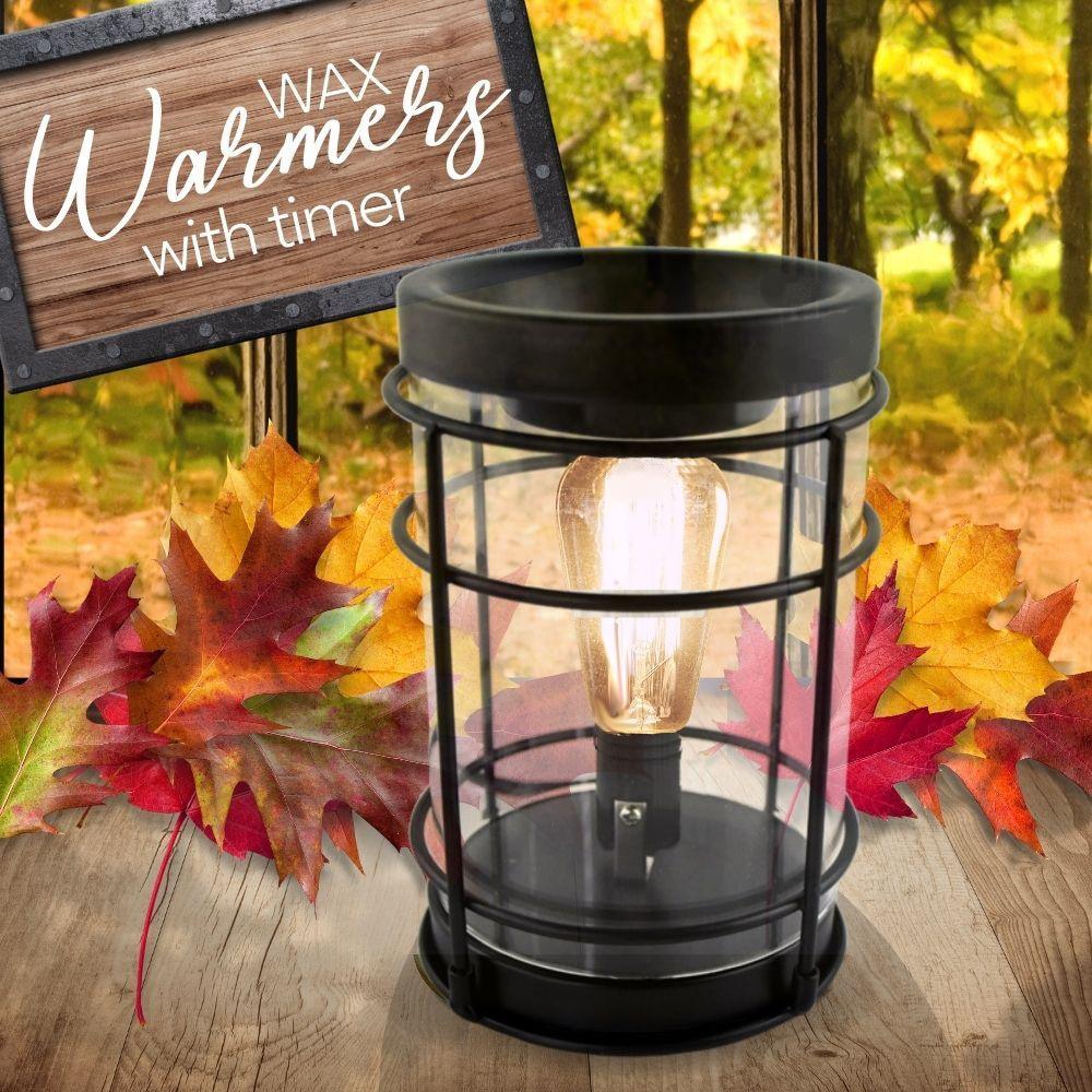 Wax Melt Warmer, W/ Safety Timer & Edison Bulb