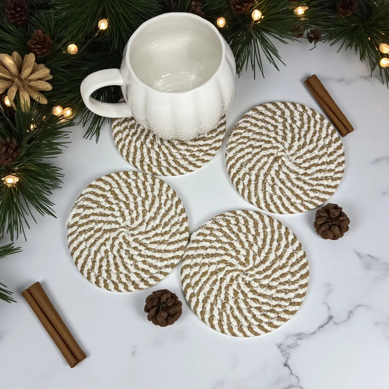 Fall Fabric Coasters Gia Roma Fall Fabric Coasters Gia Roma