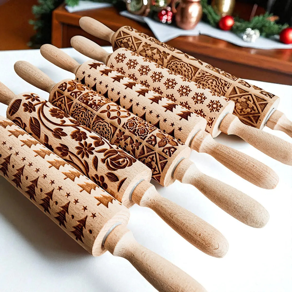 Christmas Rolling Pin Set | 10 Styles Gia Roma