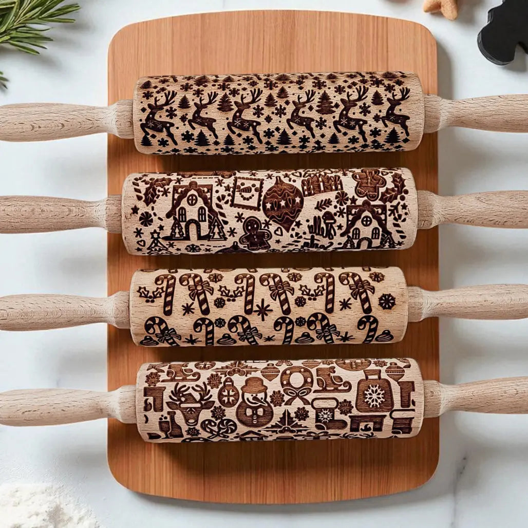Christmas Rolling Pin Set | 10 Styles Gia Roma