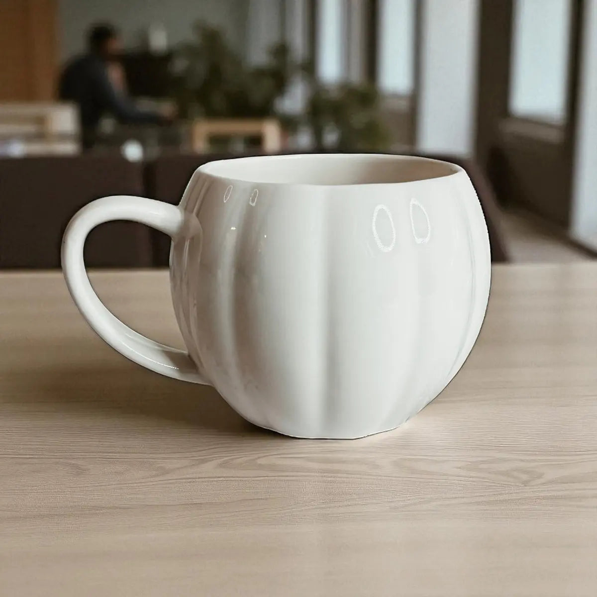 Pumpkin Shaped Ceramic Coffee Mug Gia Roma Pumpkin Shaped Ceramic Coffee Mug Gia Roma
